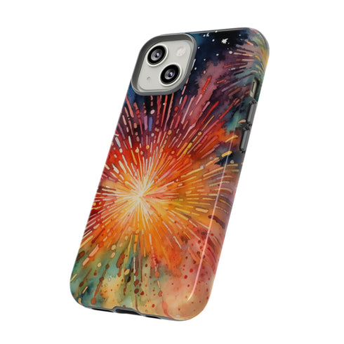 Summer Fireworks in Watercolor - Impact Resistant Phone Case
